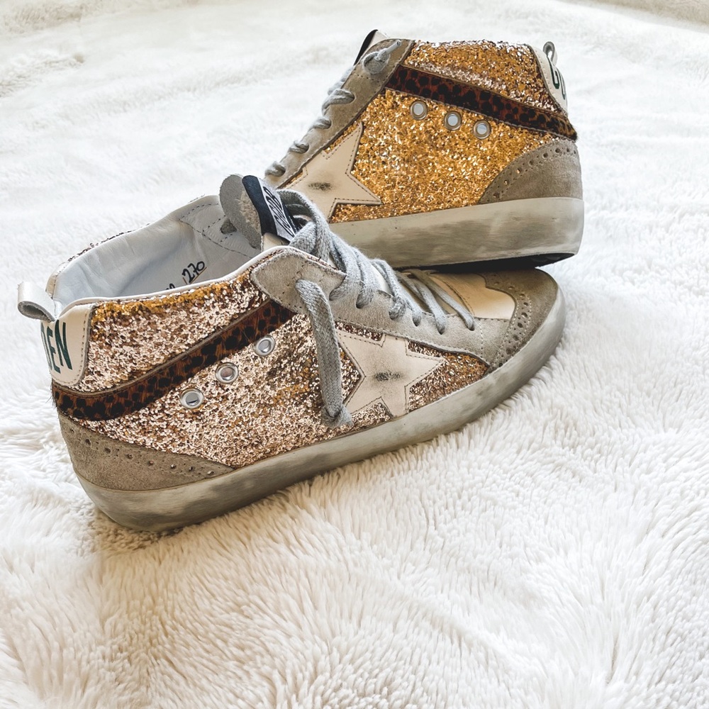 🌟NEW | Gold Glitter Midstar | Size 39🌟